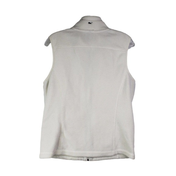 Vineyard Vines Full Zip Fleece Vest Women’s Small White Whale Logo Martha Vine - Picture 3 of 9